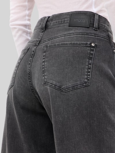 ANGELS Wide Leg Jeans aus Baumwoll-Mix Modell 'Liva Edgy' Mittelgrau 3