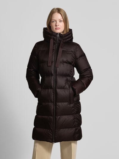 Marc O'Polo Regular Fit Daunenmantel mit Daunen-Feder-Füllung Mittelbraun 4