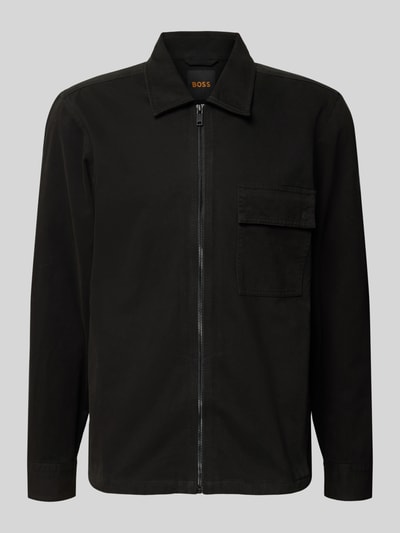 BOSS Orange Regular Fit Hemdjacke aus reiner Baumwolle Modell 'M_LORUM' Black 2