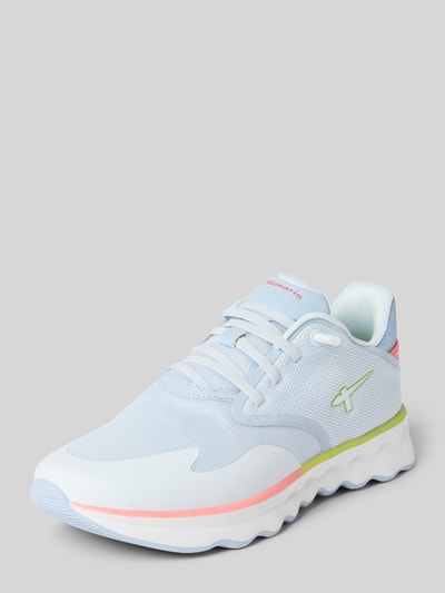 Tamaris Sneakersy o niskim kroju z wyhaftowanym logo Jasnoniebieski 1