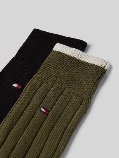 Tommy Hilfiger Strümpfe aus Baumwoll-Mix im 2er-Pack Khaki 2