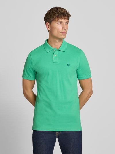 MCNEAL Slim Fit Poloshirt mit Label-Stitching Gruen 4