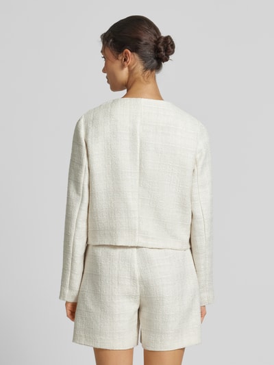 comma Blazer mit Strukturmuster Weiss 5