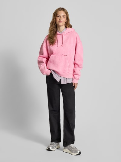 Tommy Jeans Regular fit hoodie van katoenmix Roze - 1