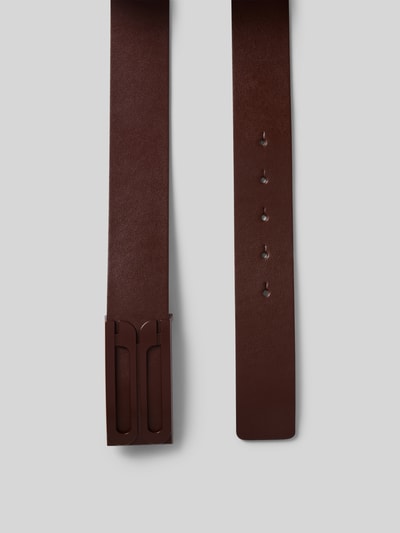 Victoria Beckham Gürtel mit Label-Detail Dunkelbraun 4
