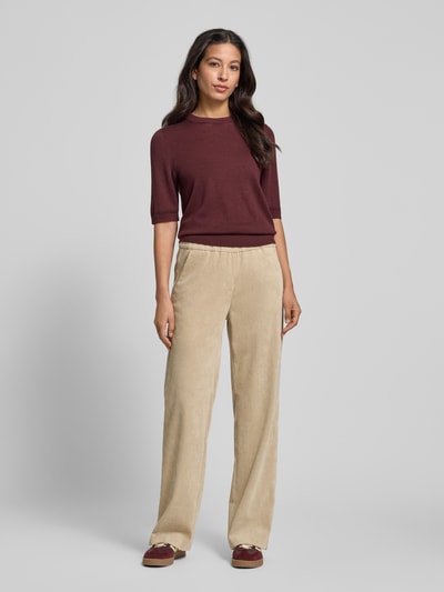 Betty Barclay Spodnie sztruksowe z kieszeniami z tyłu Beżowy 1