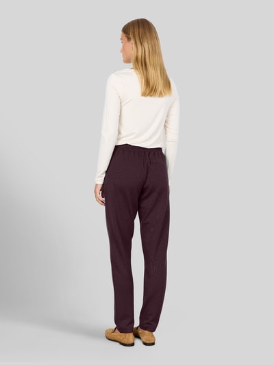 Soyaconcept Spodnie dresowe o kroju regular fit z mieszanka modalu model 'SC-BANU 157' Czekoladowy 4