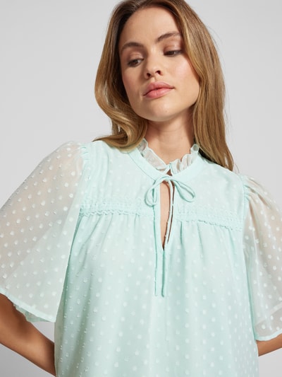 Vero Moda Regular Fit Bluse mit Spitzendetail Modell 'LEAH' Schilf 3