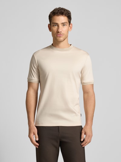 BOSS Slim Fit T-Shirt aus reiner Baumwolle Modell 'H-TESSLER 238' Offwhite 4