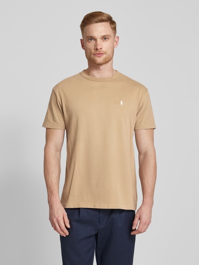 Polo Ralph Lauren T-Shirt mit Label-Stitching Khaki 4