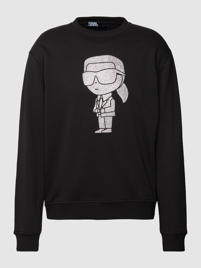 Karl Lagerfeld Sweatshirt mit Motiv-Print Black 2