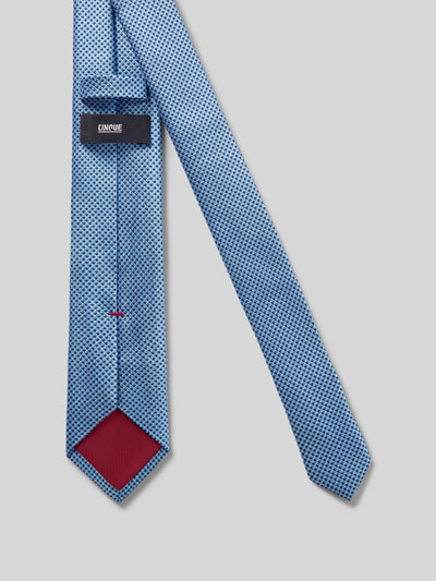 Produktfoto, Seidenkrawatte im Allover-Look Modell 'Salvo' (6 cm) van CINQUE, zuiver zijde, klassiek model, heren, breedte 6 cm, blauw met klein patroon