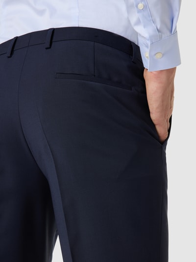 HUGO Pantalon van scheerwolmix, model 'Hesten' Marineblauw - 3