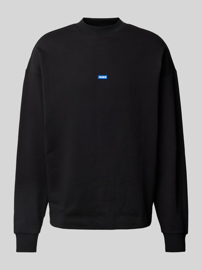 Hugo Blue Sweatshirt mit Stehkragen Modell 'Nedro' Black 2