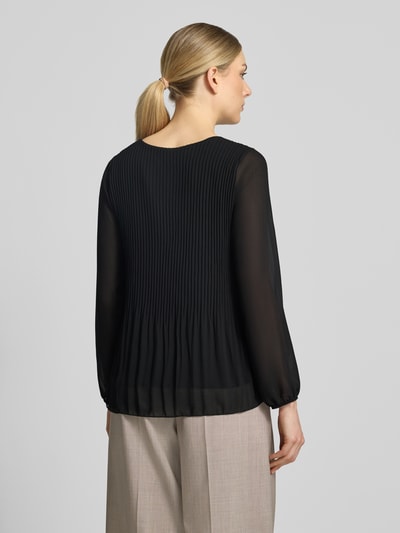 ZABAIONE blouse met lange mouwen van viscosemix model 'EVA' Zwart - 5
