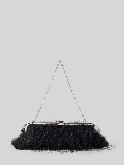 Jake*s Cocktail Clutch mit Federn StretchFeather Black 3