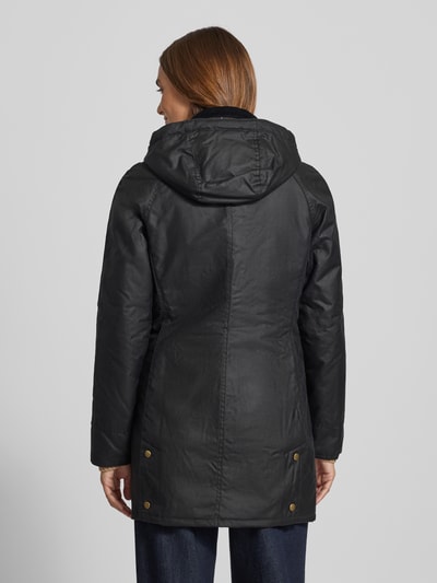 Barbour Regular fit gewaxt jack met klepzakken, model 'BOWER WAX' Marineblauw - 5