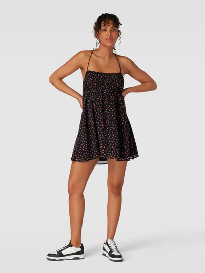 Review Mini-jurk met all-over print Zwart - 1