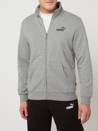 PUMA PERFORMANCE Regular fit sweatjack met capuchon Middengrijs gemêleerd - 4