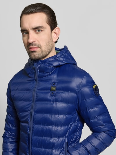 Blauer USA Steppjacke mit Zweiwege-Reißverschluss Modell 'Charles' Blau 3