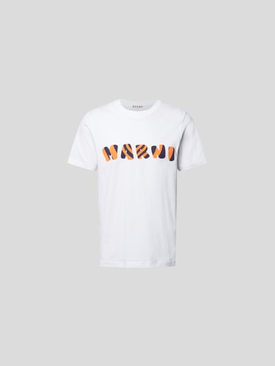 Marni T-Shirt mit Brand-Print Weiß 2