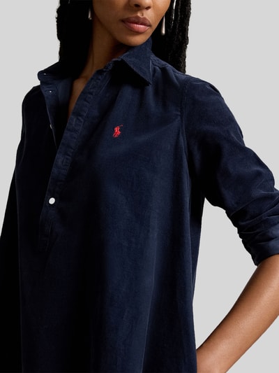 Polo Ralph Lauren Sukienka casualowa o linii a z czystej bawełny Granatowy 3