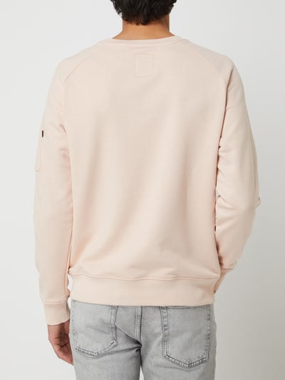 Alpha Industries Sweatshirt mit Ärmeltasche Lachs 5