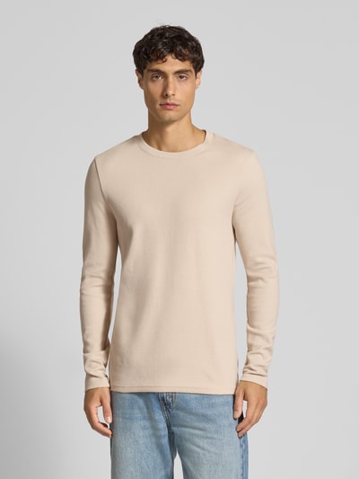 MCNEAL Pullover met ronde hals Zand gemêleerd - 4