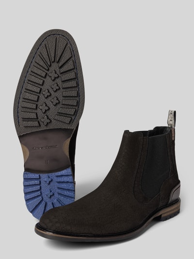 Floris Van Bommel Chelsea Boots mit Zugschlaufe Modell 'Crepi' Dunkelbraun 4