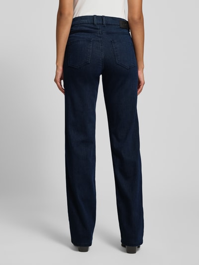 Angels Straight fit jeans in 5-pocketmodel, model 'Lara' Donkerblauw - 5