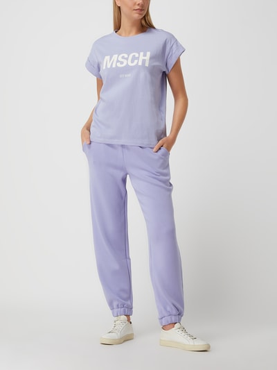 MSCH Copenhagen T-Shirt aus Bio-Baumwolle Modell 'Alva' Lavender 1