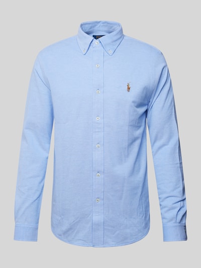 Polo Ralph Lauren Regular Fit Freizeithemd mit Button-Down-Kragen Hellblau 1