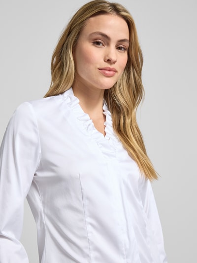 ETERNA Overhemdblouse met V-hals Wit - 3