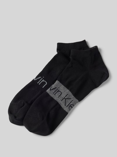 CK Calvin Klein Socken mit Label-Print im 2er-Pack Black 1