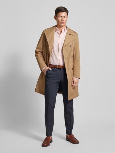 Tommy Hilfiger Tailored Business-Hemd mit Label-Stitching Rosa 1