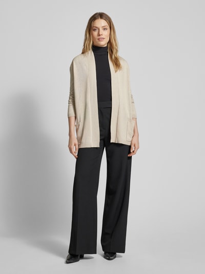 Tom Tailor Cardigan met opengewerkte voorkant Beige - 1