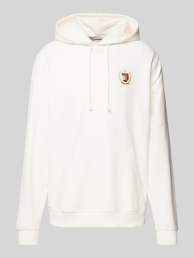 Tommy Jeans Hoodie mit Label-Stitching Offwhite 1