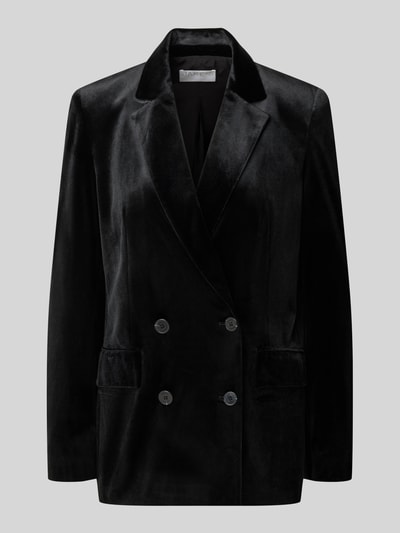 Jake*s Collection żakiet o kroju regular fit z poduszkami na ramionach Czarny 1