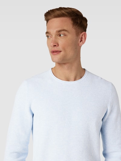 MCNEAL Strickpullover mit Strukturmuster Bleu Melange 3