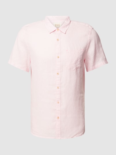 Scotch & Soda Regular fit vrijetijdsoverhemd met borstzak Roze - 2