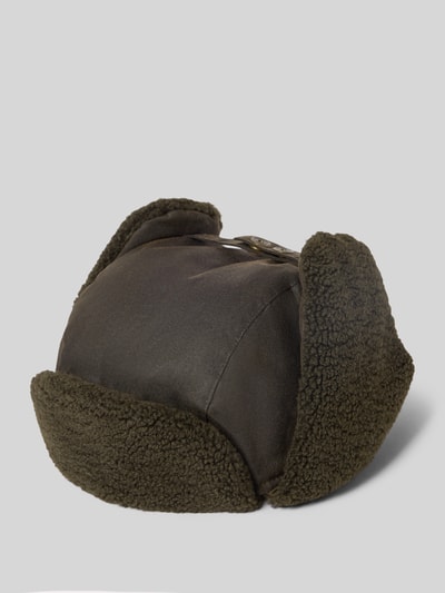 Barbour Mütze mit Ohrenklappen Modell 'MORAR WAX TRAPPER' Oliv 1