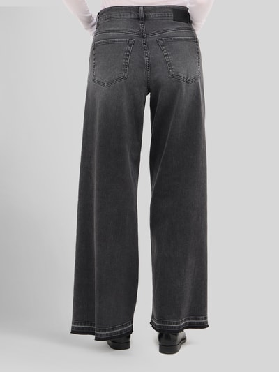 ANGELS Wide Leg Jeans aus Baumwoll-Mix Modell 'Liva Edgy' Mittelgrau 5