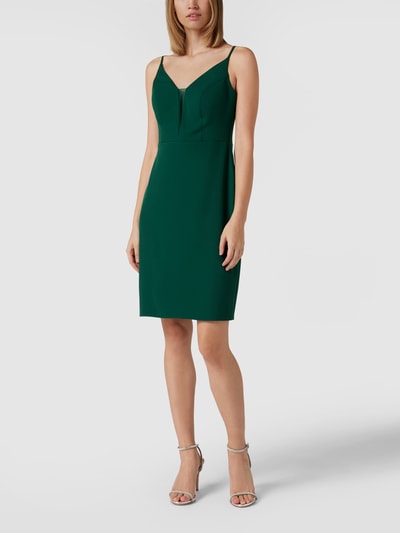 TROYDEN COLLECTION Cocktailkleid mit Spaghettiträgern Smaragd 1