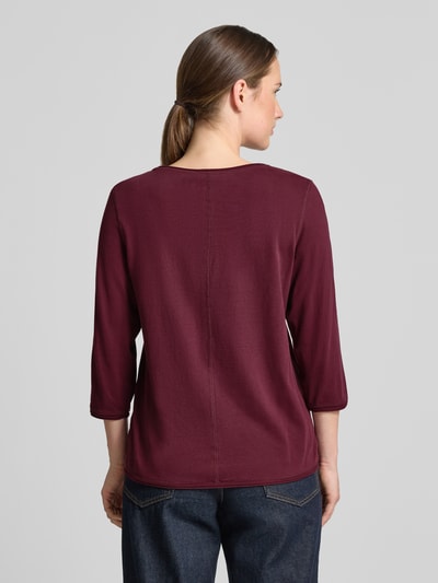 s.Oliver RED LABEL regular fit 3/4-shirt van puur katoen Bordeaux gemêleerd - 5