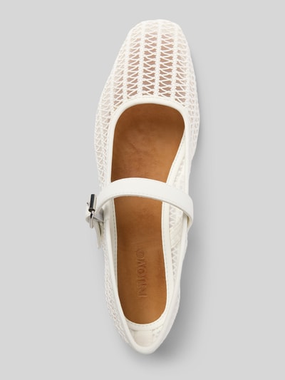 INUOVO Ballerinas in semitransparentem Design Weiss 3