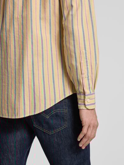 Polo Ralph Lauren Custom Fit Freizeithemd mit Button-Down-Kragen Hellgelb 3