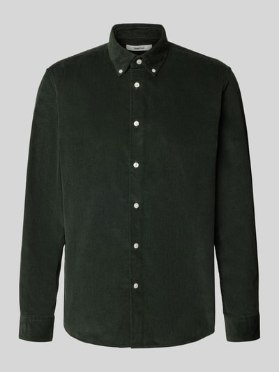 SELECTED HOMME Koszula sztruksowa o kroju regular fit z czystej bawełny model ‘DANNI’ Ciemnozielony 2