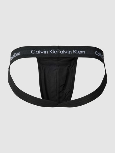 Calvin Klein Underwear Jockstrap mit elastischem Logo-Bund im 3er-Pack Black 3