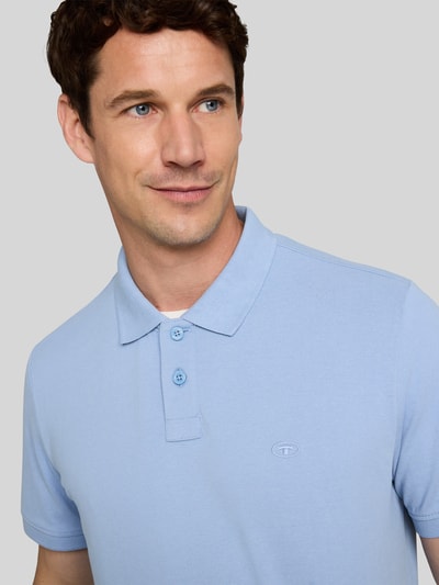 Tom Tailor Regular Fit Poloshirt aus Baumwoll-Mix Hellblau 3