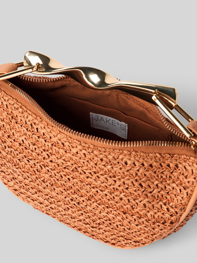 Jake*s Cocktail Handtasche in Flecht-Optik mit kurzem Tragegriff Orange 4